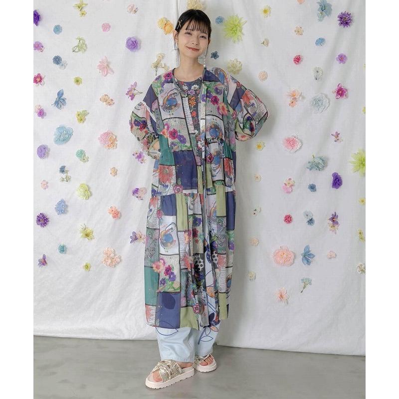 ScoLar（スカラー） ワンピース SALE ScoLar 162623 アートコラージュ