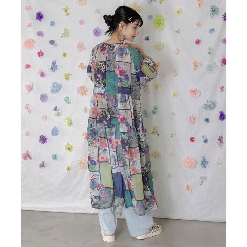 ScoLar（スカラー） ワンピース SALE ScoLar 162623 アートコラージュ