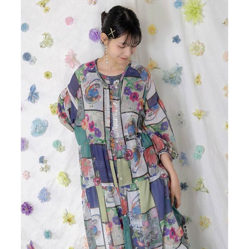 ScoLar（スカラー） ワンピース SALE ScoLar 162623 アートコラージュ