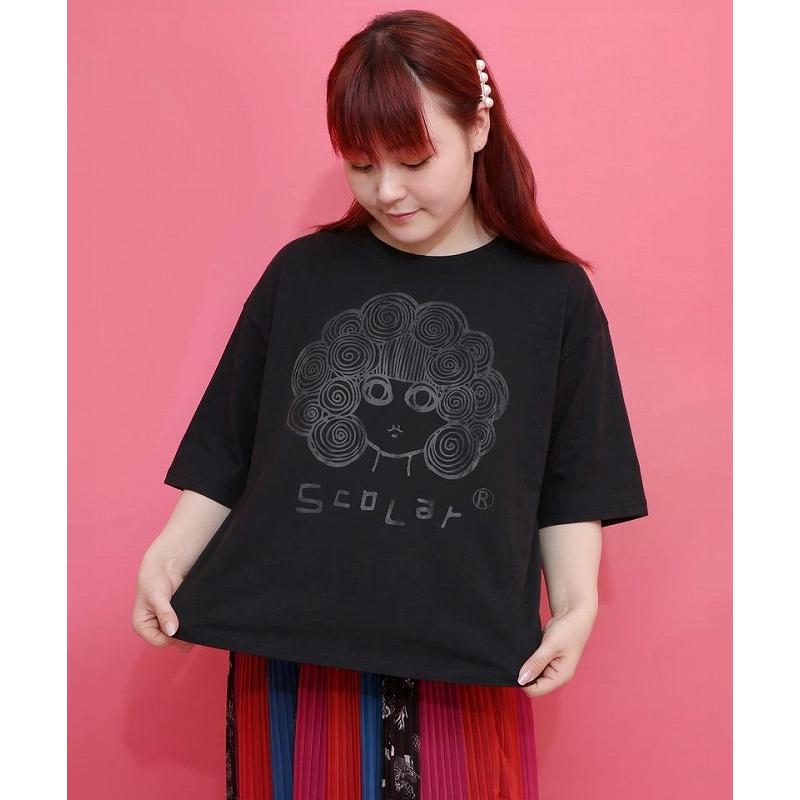 ScoLar（スカラー） Tシャツ SALE ScoLar 162654 オーロラ箔プリント