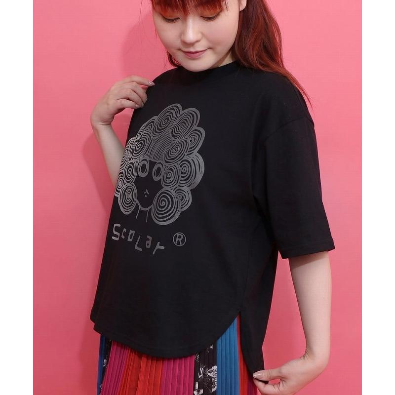 トマト専用 ScoLar（スカラー） Tシャツ SALE ScoLar 162654 オーロラ箔プリント