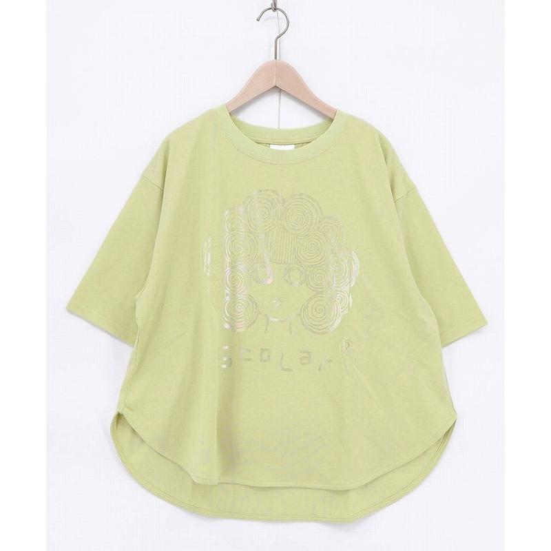 ScoLar（スカラー） Tシャツ SALE ScoLar 162654 オーロラ箔プリント