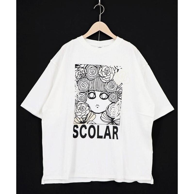 ScoLar（スカラー） Tシャツ 新作 162665 色づくスカラーちゃんUV