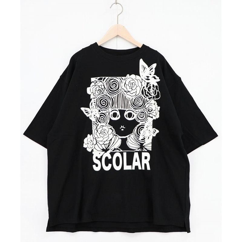 ScoLar（スカラー） Tシャツ 新作 162665 色づくスカラーちゃんUV