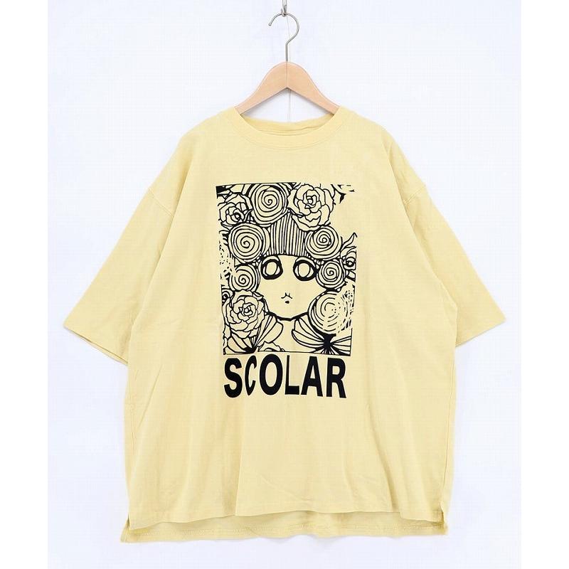 ScoLar（スカラー） Tシャツ 新作 162665 色づくスカラーちゃんUV