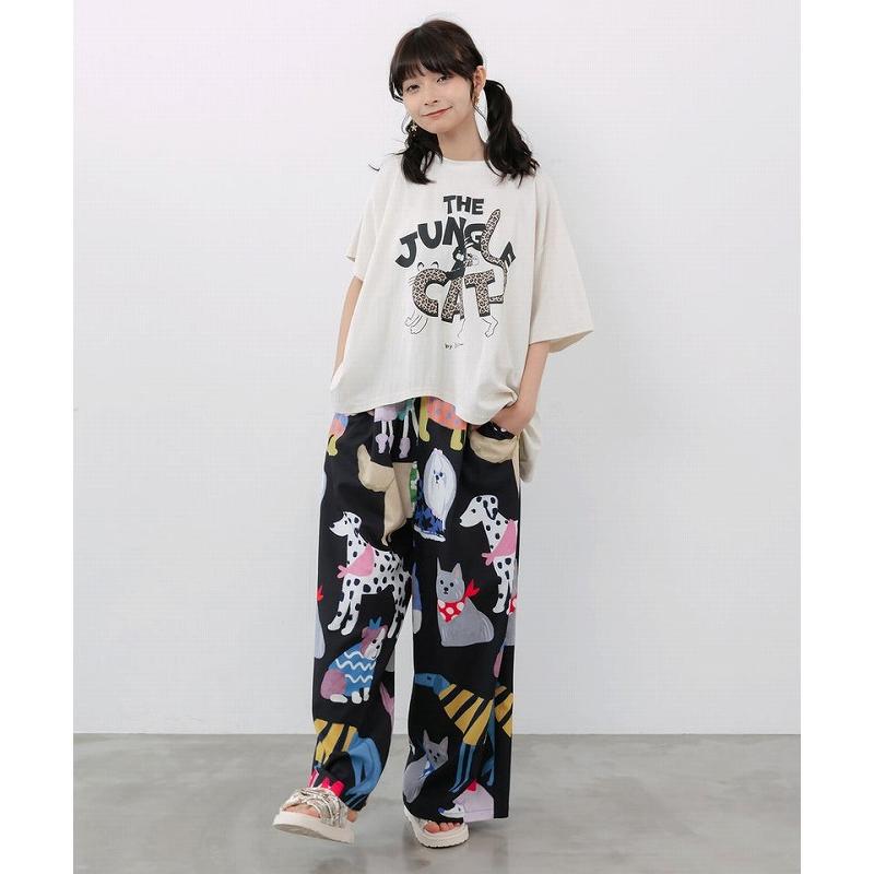 ScoLar（スカラー） パンツ 162683 3柄展開 リラックスワイドパンツ