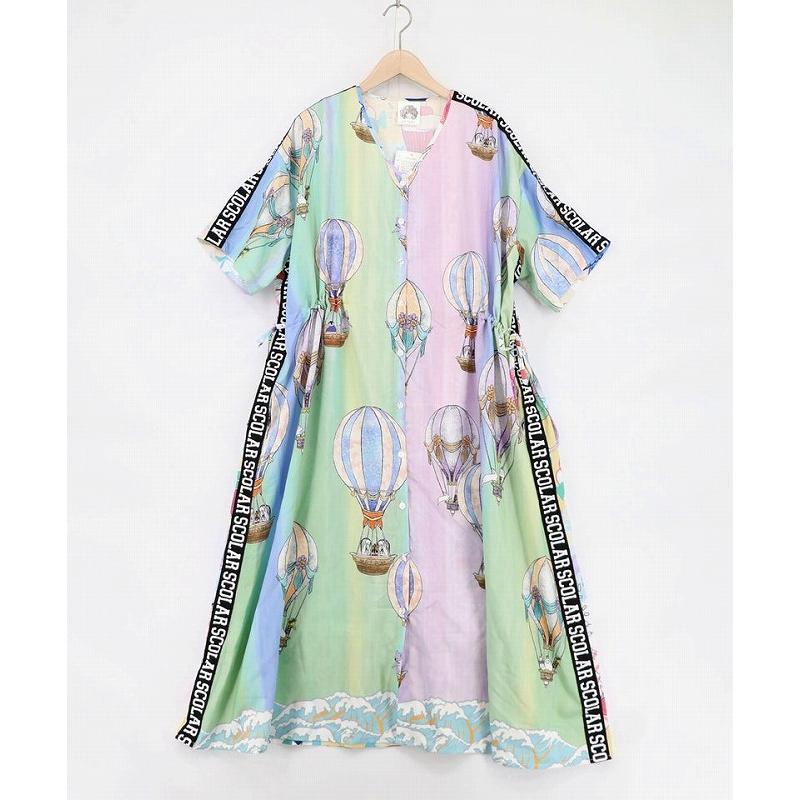 ScoLar（スカラー） ワンピース SALE ScoLar 162686 気球柄×デザート柄