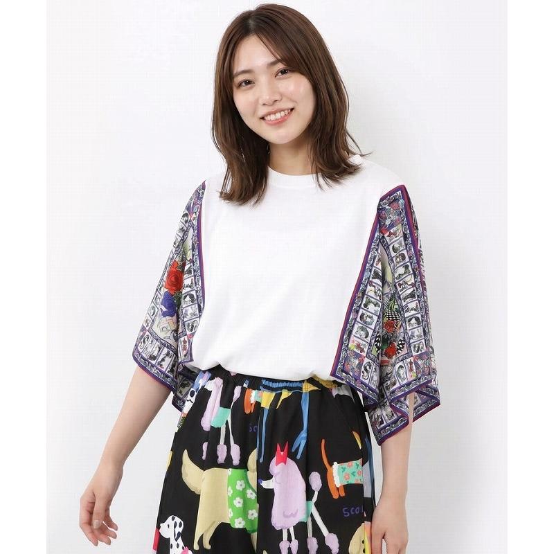 ScoLar（スカラー） トップス SALE ScoLar 162706 3柄展開 袖ネコ 