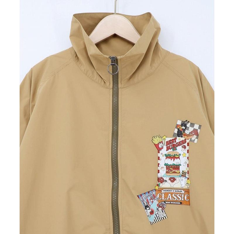 レディース ファッション かわいい ブルゾン ScoLar スカラー 163601 なめこ×ScoLar クラシックダイナー パッカブルブルゾン コラボ 原宿系 個性的 ポイント | ScoLar | 08