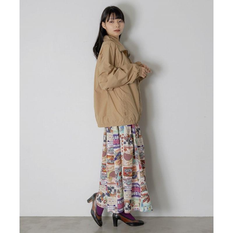 レディース ファッション かわいい スカート ScoLar スカラー 163602 なめこ×ScoLar クラシックダイナー 総柄スカート コラボ 原宿系 個性的 ポイント | ScoLar | 05