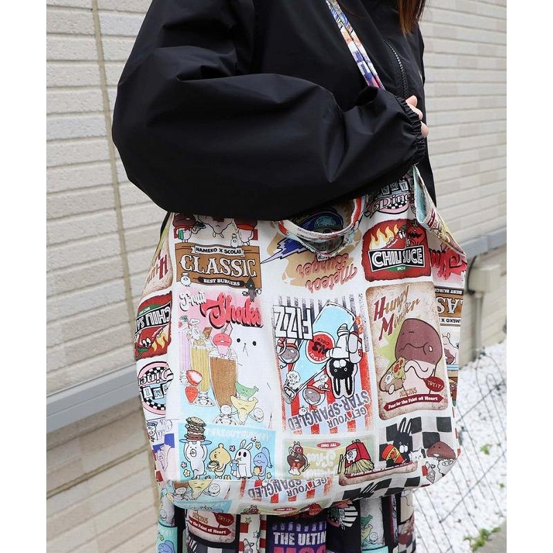 レディース ファッション かわいい バッグ ScoLar スカラー 163603 なめこ×ScoLar クラシックダイナー 2wayバッグ コラボ 原宿系 個性的 ポイント | ScoLar | 01
