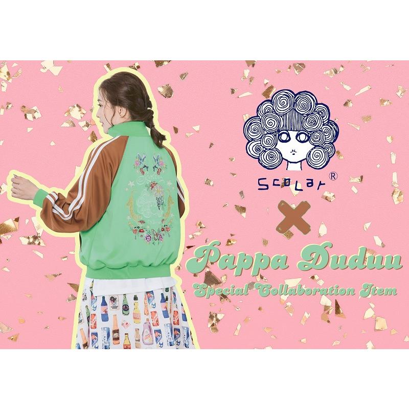 ジャケット 新作 限定 ScoLar スカラー 163604 スカラー×ヒョウ柄 刺繍ジャケット コラボアイテム アウター カジュアル ポップ レトロ 原宿系 個性的 ポイント | ScoLar | 08
