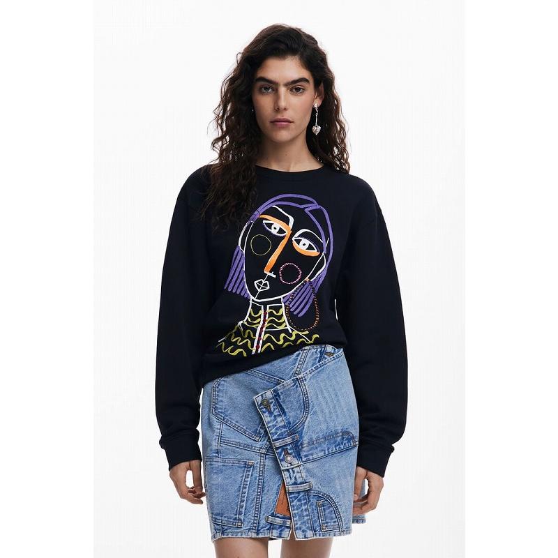トップス 【Desigual/デシグアル】25SWSK08 プリントスウェット カジュアル アート 個性的 原宿系 ポイント_1