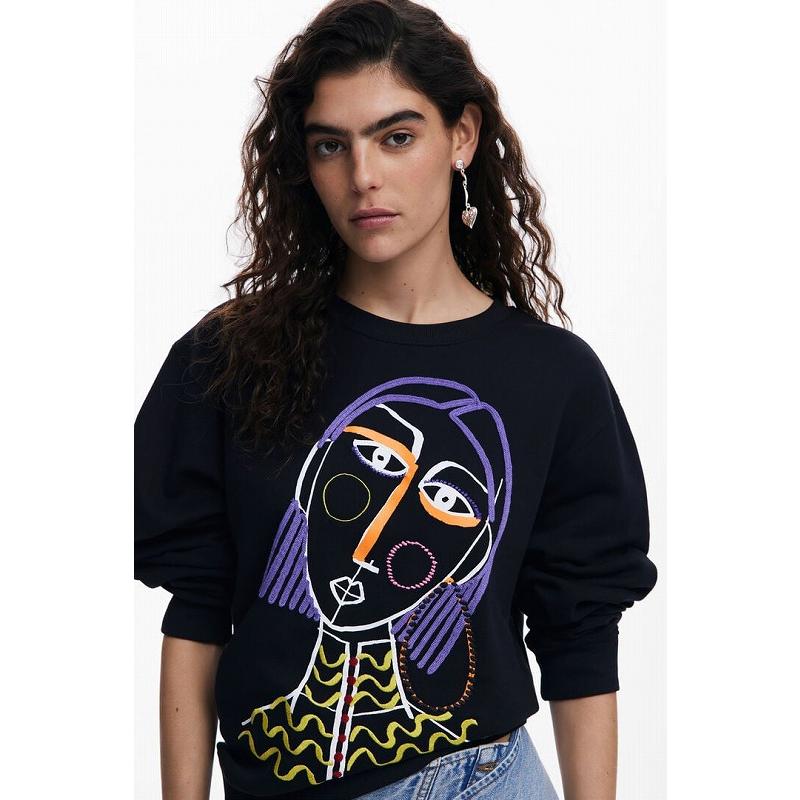 トップス 【Desigual/デシグアル】25SWSK08 プリントスウェット カジュアル アート 個性的 原宿系 ポイント_3
