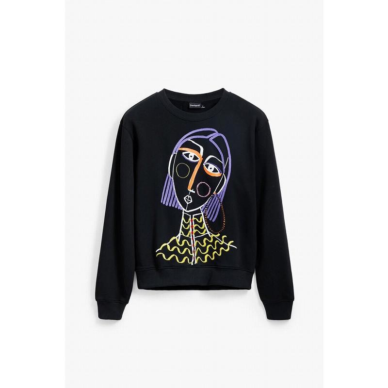 トップス 【Desigual/デシグアル】25SWSK08 プリントスウェット カジュアル アート 個性的 原宿系 ポイント_6