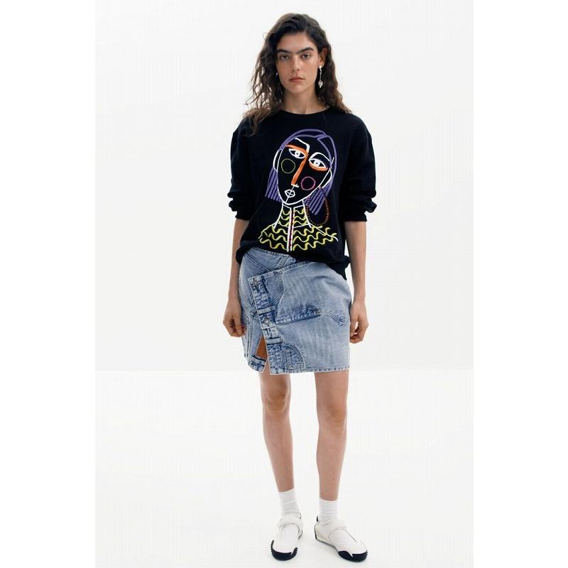 トップス 【Desigual/デシグアル】25SWSK08 プリントスウェット カジュアル アート 個性的 原宿系 ポイント_7