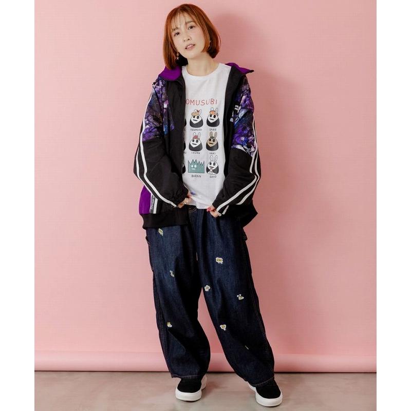 スカラーパリティ　 353108：パリティーのネコ目玉焼き刺繍パンツ ScoLar Parity パンツ スカラー パリティ 353108 パリティーの