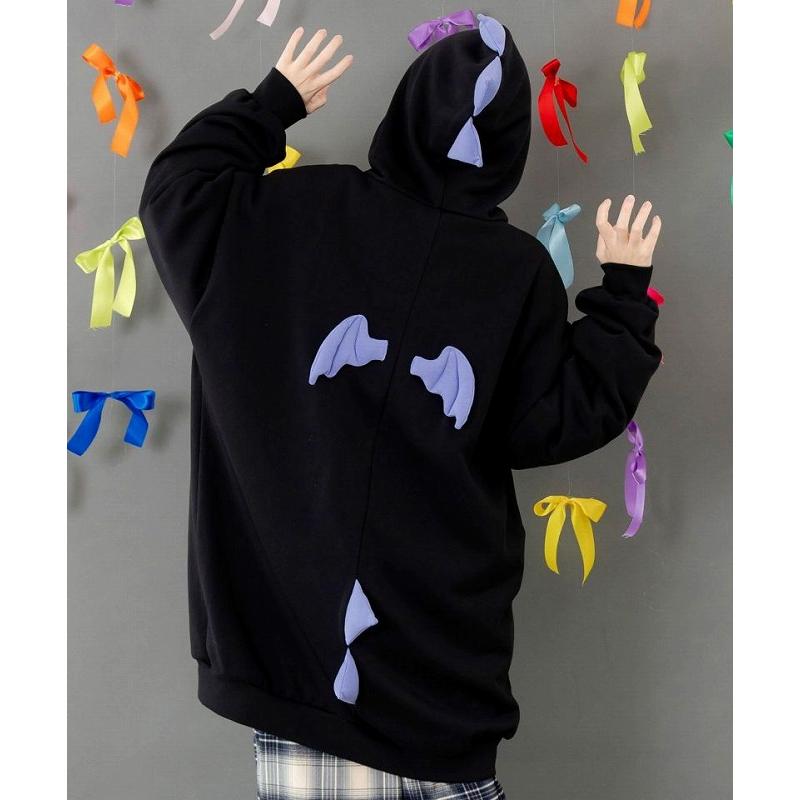 パーカー SALE ScoLar Parity スカラー パリティ 353144 ちびドラゴンなりきり変身パーカー 羽織り 原宿系 個性的 ユニセックス ポイント | ScoLar Parity | 03
