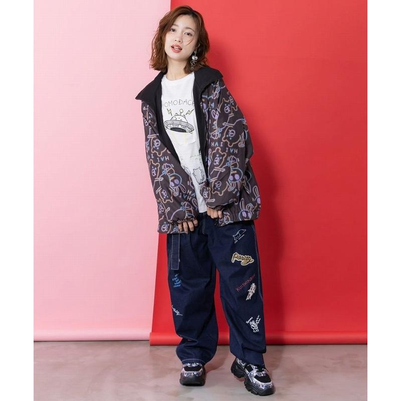 ブルゾン 新作 ScoLar Parity スカラー パリティ 361108 組体操クマうさぎリバーシブルワッシャーブルゾン アウター 原宿系 個性的 ユニセックス ポイント | ScoLar Parity | 04