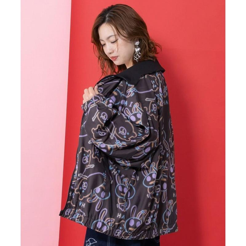 ブルゾン 新作 ScoLar Parity スカラー パリティ 361108 組体操クマうさぎリバーシブルワッシャーブルゾン アウター 原宿系 個性的 ユニセックス ポイント | ScoLar Parity | 05