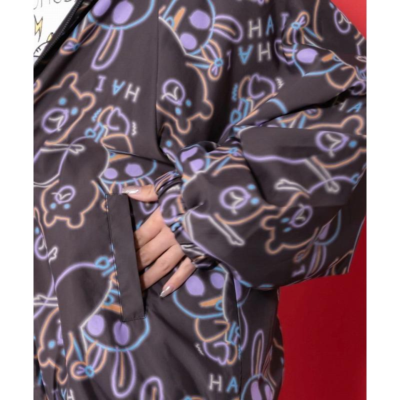 ブルゾン 新作 ScoLar Parity スカラー パリティ 361108 組体操クマうさぎリバーシブルワッシャーブルゾン アウター 原宿系 個性的 ユニセックス ポイント | ScoLar Parity | 07