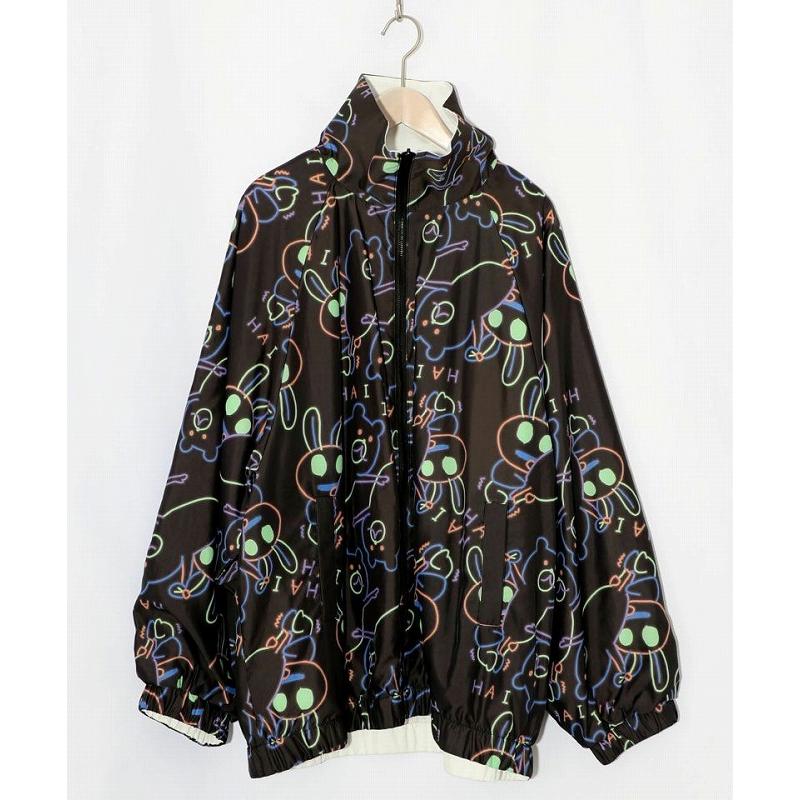 ブルゾン 新作 ScoLar Parity スカラー パリティ 361108 組体操クマうさぎリバーシブルワッシャーブルゾン アウター 原宿系 個性的 ユニセックス ポイント | ScoLar Parity | 01