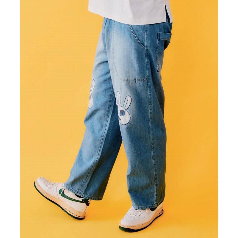 パンツ SALE ScoLar Parity スカラー パリティ 362115 ヒッコリーorデニム 膝アップリケパンツ ボトムス カジュアル ストリート 原宿系 個性的 ユニセックス | ScoLar Parity | 05