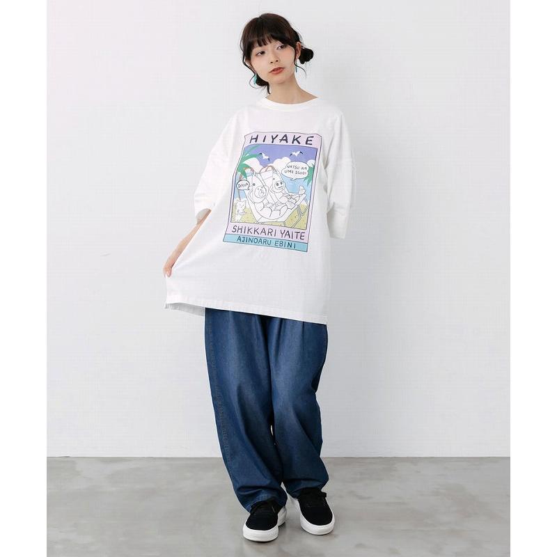 Tシャツ SALE ScoLar Parity スカラー パリティ 362123 ぷりぷり日焼けえび柄 UVプリントTシャツトップス カジュアル 原宿系 個性的 ユニセックス | ScoLar Parity | 04