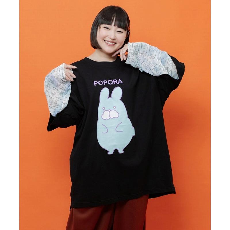 SALE レディース ファッション かわいい Tシャツ トップス ユニセックス ScoLar Parity スカラー パリティ 362129 ポンポン ポポラ柄Tシャツ カジュアル 原宿系 | ScoLar Parity | 05