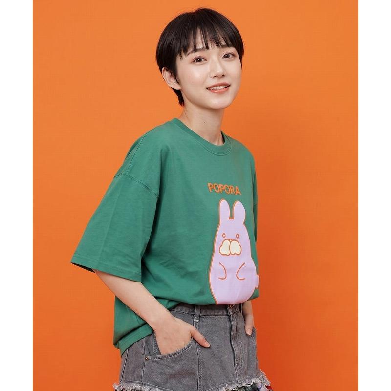 SALE レディース ファッション かわいい Tシャツ トップス ユニセックス ScoLar Parity スカラー パリティ 362129 ポンポン ポポラ柄Tシャツ カジュアル 原宿系 | ScoLar Parity | 04