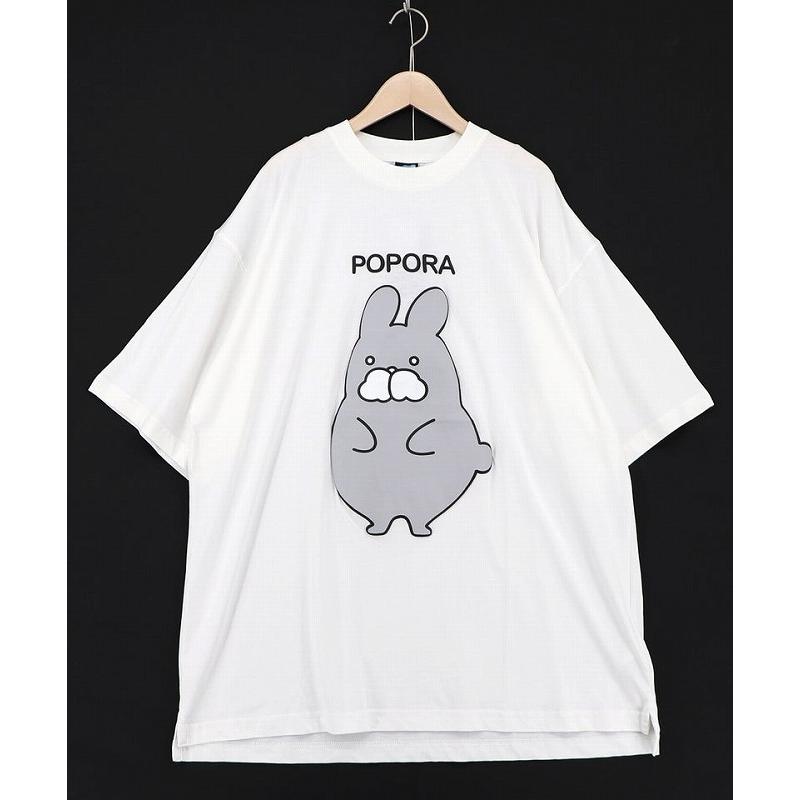 SALE レディース ファッション かわいい Tシャツ トップス ユニセックス ScoLar Parity スカラー パリティ 362129 ポンポン ポポラ柄Tシャツ カジュアル 原宿系 | ScoLar Parity | 01