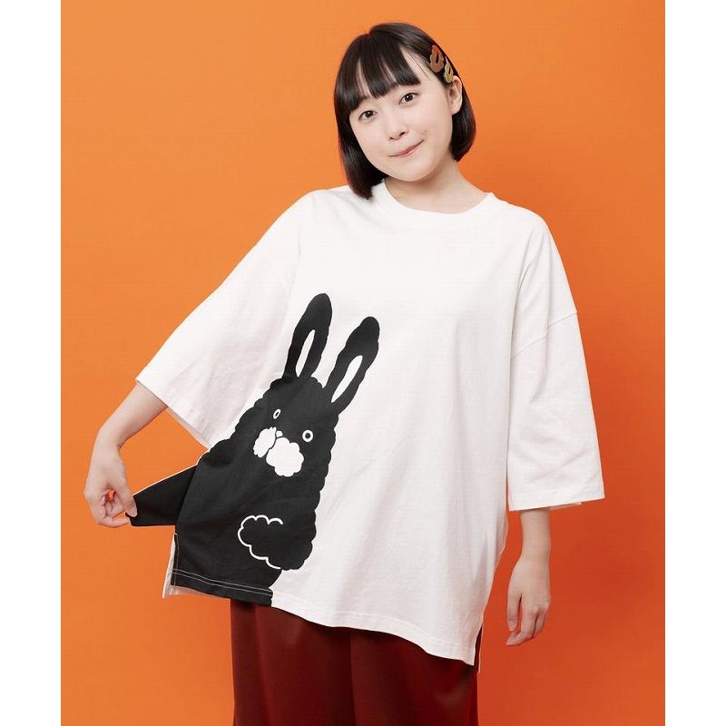 SALE レディース ファッション かわいい Tシャツ トップス ユニセックス ScoLar Parity スカラー パリティ 362131 おててつなぎ ネコorラビルTシャツ カジュアル | ScoLar Parity | 01
