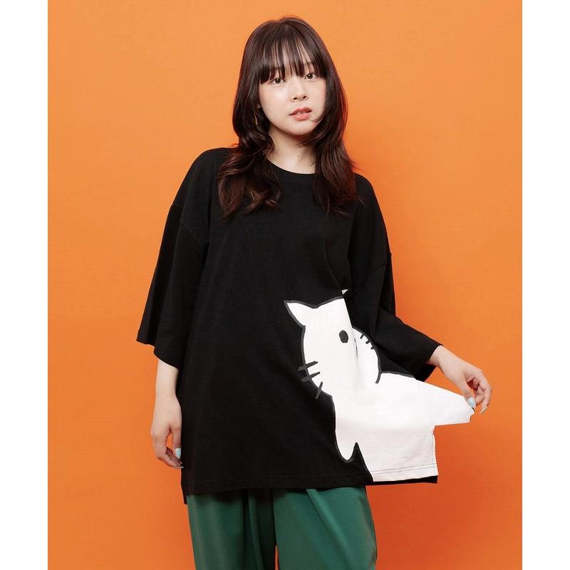 SALE レディース ファッション かわいい Tシャツ トップス ユニセックス ScoLar Parity スカラー パリティ 362131 おててつなぎ ネコorラビルTシャツ カジュアル | ScoLar Parity | 03