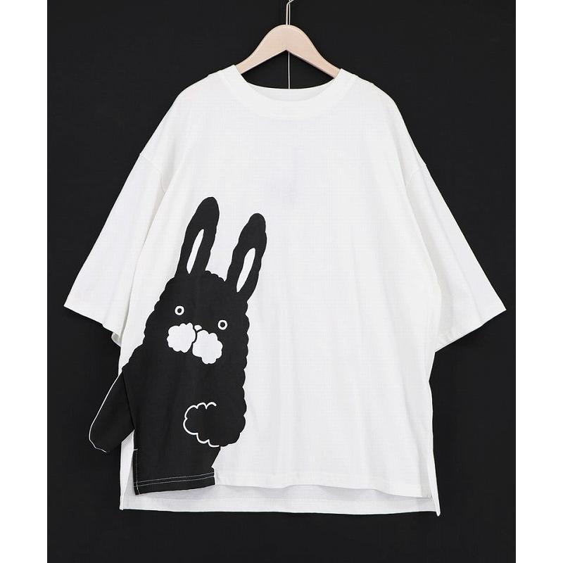 SALE レディース ファッション かわいい Tシャツ トップス ユニセックス ScoLar Parity スカラー パリティ 362131 おててつなぎ ネコorラビルTシャツ カジュアル | ScoLar Parity | 08