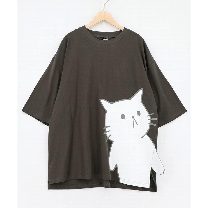 SALE レディース ファッション かわいい Tシャツ トップス ユニセックス ScoLar Parity スカラー パリティ 362131 おててつなぎ ネコorラビルTシャツ カジュアル | ScoLar Parity | 02