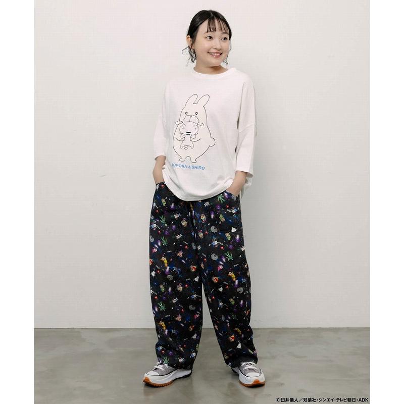 パンツ ScoLar スカラー 462021 クレヨンしんちゃん×ScoLar 花宇宙の総柄パンツ ボトムス カジュアル コラボ 原宿系 個性的 ポイント | ScoLar | 03