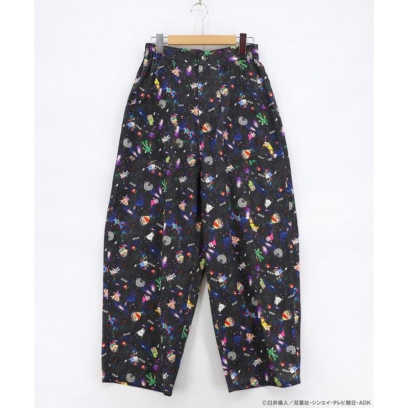 パンツ ScoLar スカラー 462021 クレヨンしんちゃん×ScoLar 花宇宙の総柄パンツ ボトムス カジュアル コラボ 原宿系 個性的 ポイント | ScoLar | 07
