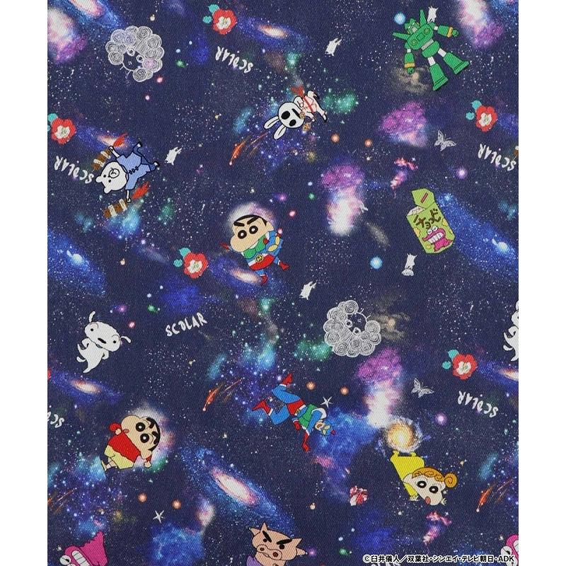 パンツ ScoLar スカラー 462021 クレヨンしんちゃん×ScoLar 花宇宙の総柄パンツ ボトムス カジュアル コラボ 原宿系 個性的 ポイント | ScoLar | 09