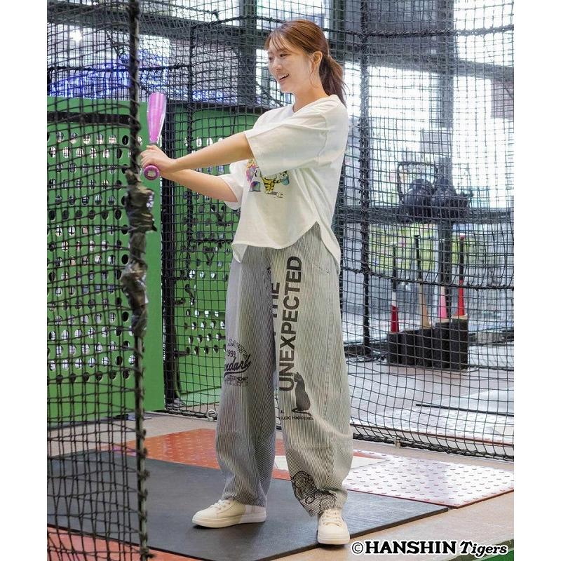 Tシャツ SALE ScoLar スカラー 462024 阪神タイガース×ScoLar スカラー花柄ｘちいさなトラのこども柄Ｔシャツ トップス コラボ 原宿系 個性的 ポイント | ScoLar | 04