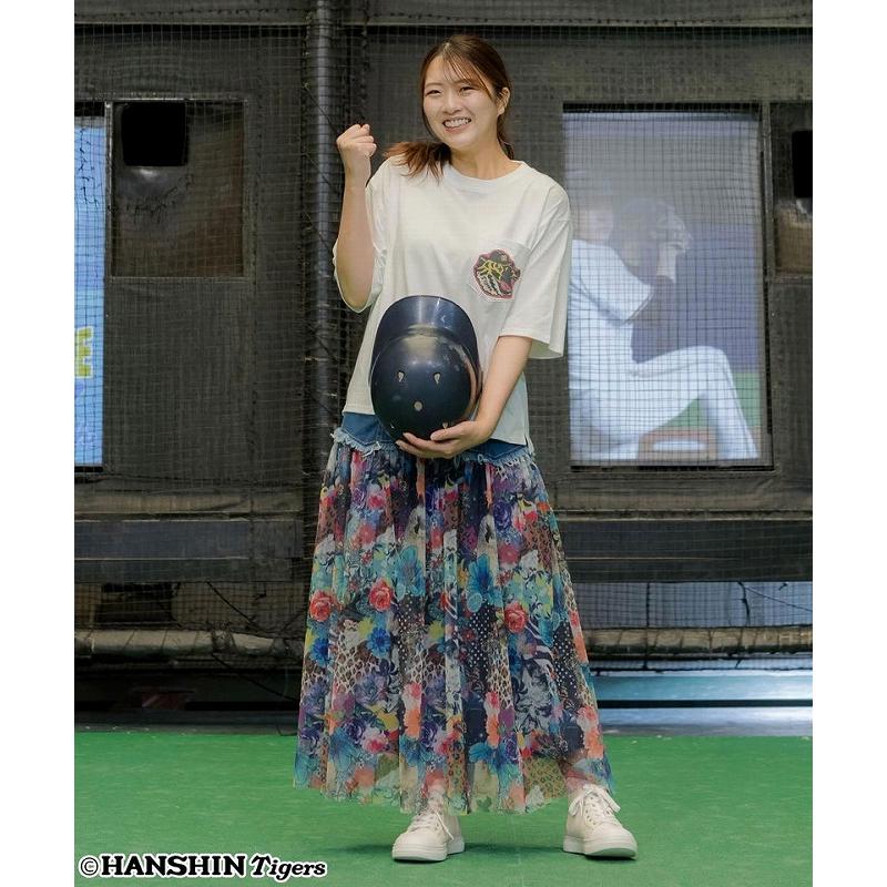 Tシャツ ScoLar スカラー 462025 阪神タイガース×ScoLar アップリケ刺繍Tシャツ トップス コラボ 原宿系 個性的 ポイント | ScoLar | 03