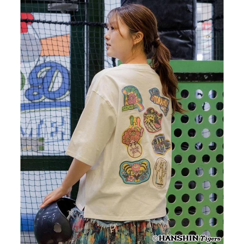 Tシャツ ScoLar スカラー 462025 阪神タイガース×ScoLar アップリケ刺繍Tシャツ トップス コラボ 原宿系 個性的 ポイント | ScoLar | 04