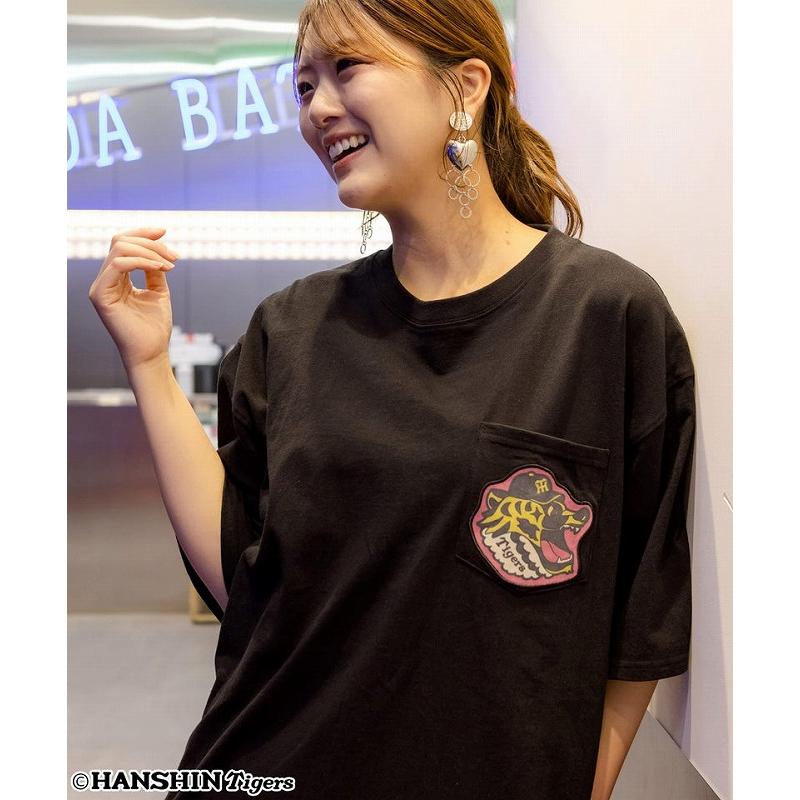 Tシャツ ScoLar スカラー 462025 阪神タイガース×ScoLar アップリケ刺繍Tシャツ トップス コラボ 原宿系 個性的 ポイント | ScoLar | 02