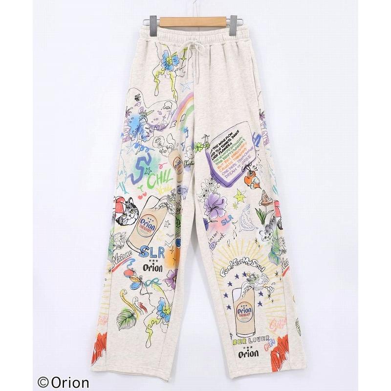 レディース ファッション かわいい パンツ ボトムス オリオンビール コラボ ScoLar スカラー 463003 orion×ScoLar BEER LOVERメルヘンパンツ 原宿系 個性的 | ScoLar | 01