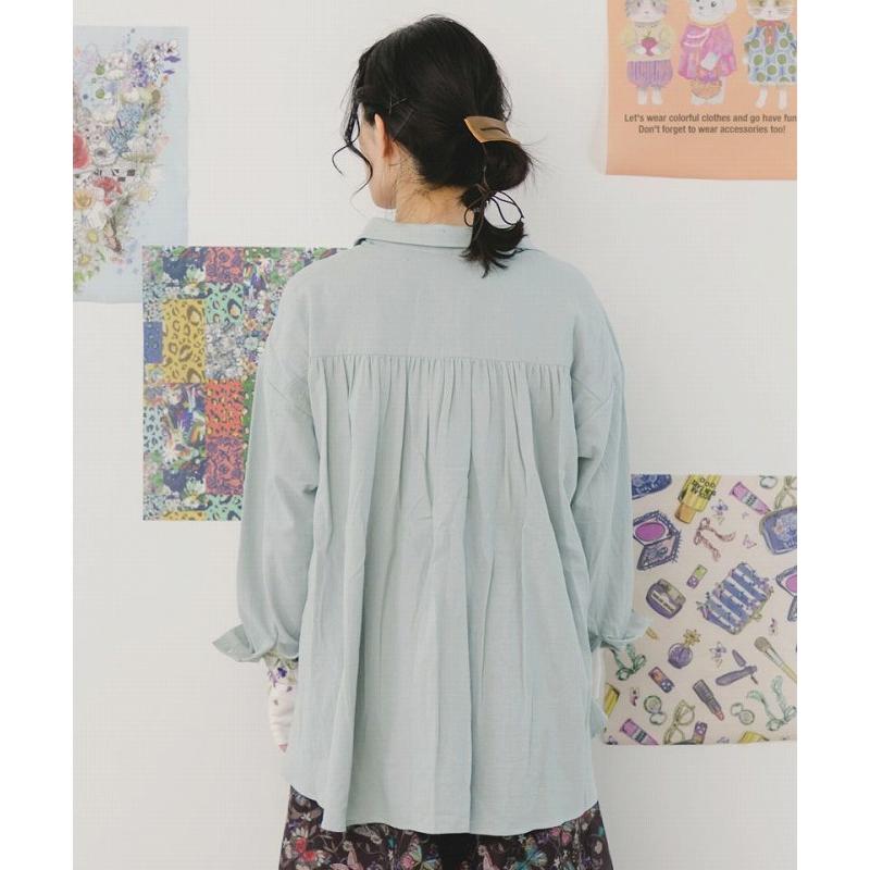 iS ScoLar シャツ SALE is イズ スカラー 551219 花とモチーフ