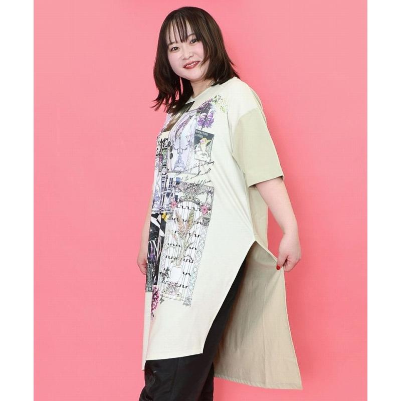 iS ScoLar ワンピース 新作 is イズ スカラー 551244 花蝶パッチワーク  