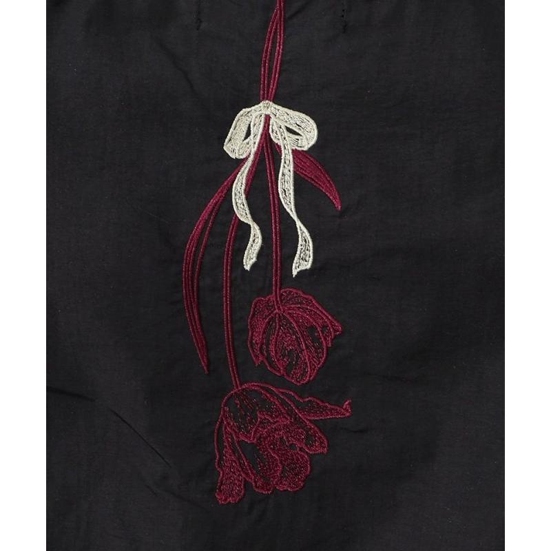 iS ScoLar ワンピース 新作 is イズ スカラー 552207 花刺繍前開き  