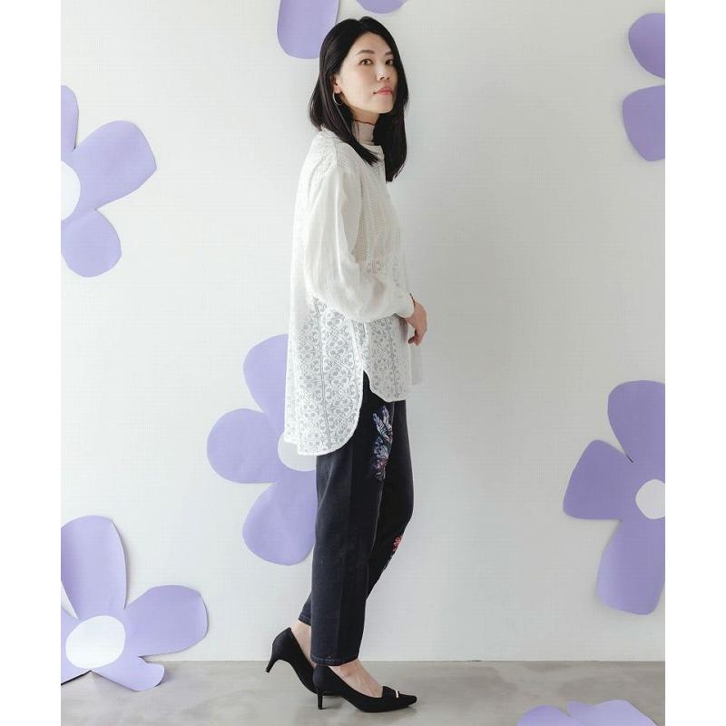 iS ScoLar パンツ SALE is イズ スカラー 552271 蝶花アップリケ  