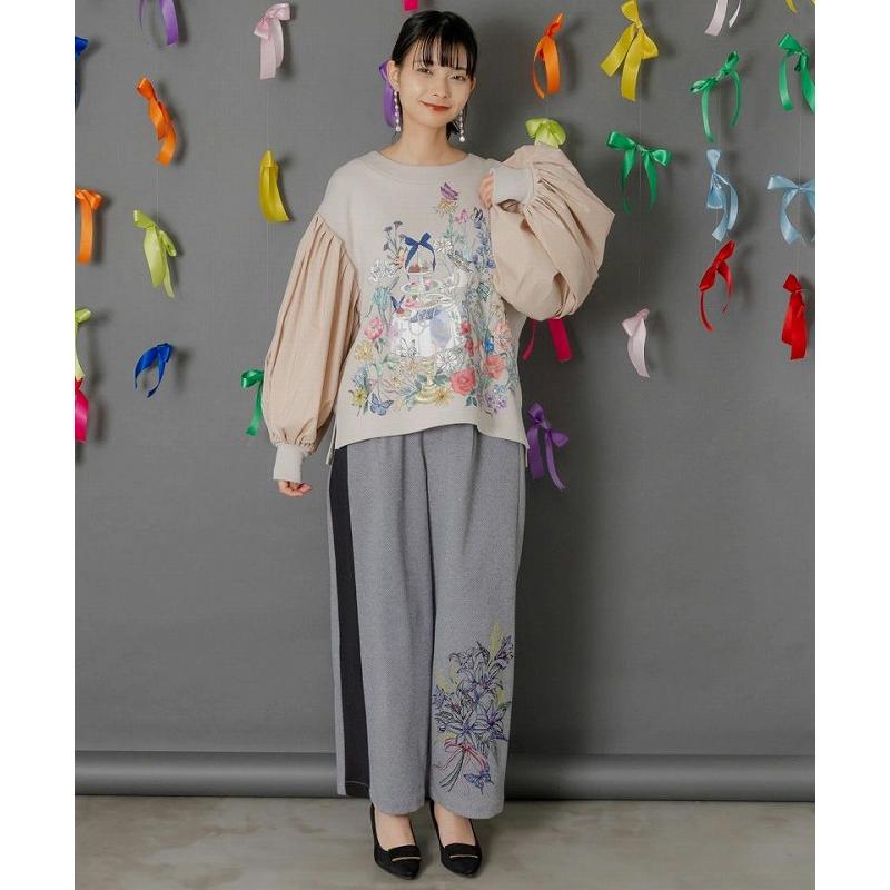 iS ScoLar（イズスカラー） パンツ 新作 イズ スカラー 553280 異素材