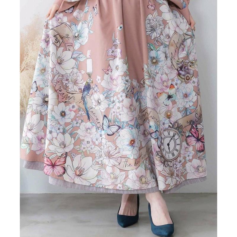 iS ScoLar（イズスカラー） スカート 再入荷 イズ スカラー 561217 花