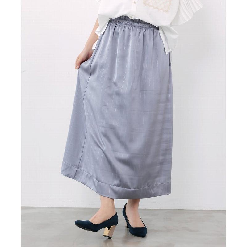 スカート SALE is ScoLar イズ スカラー 562240 メッシュ花柄orラメストライプ リバーシブルスカート ボトムス フェミニン シック 原宿系 個性的 ポイント | iS ScoLar | 05